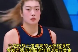 女子国家篮球运动员李梦。魁梧身材技术一流。